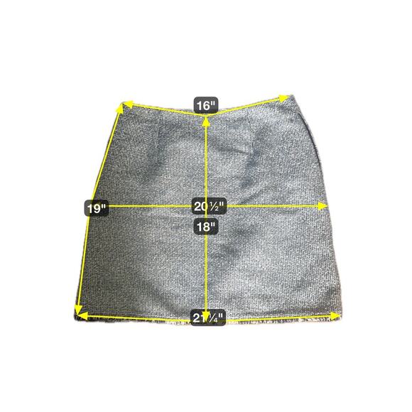 NWT* Banana Republic Boucle Mini Skirt Textured Navy Blue A-line Pocket Size 6 - Picture 5 of 5